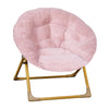Blush Kids Fur Moon Chair