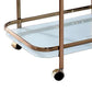 Tiana Contemporary Serving Cart In Champagne Finish By Casagear Home