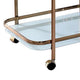 Tiana Contemporary Serving Cart In Champagne Finish By Casagear Home FOA-CM-AC235