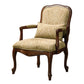 Waterville Traditional Accent Fabric Chair With Pillow Dark Cherry By Casagear Home FOA-CM-AC6980