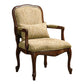 Waterville Traditional Accent Fabric Chair With Pillow Dark Cherry By Casagear Home FOA-CM-AC6980