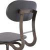 Isla Industrial Style Wooden Swivel Bar Stool With Curved Metal Base Gray By Casagear Home FOA-CM-BR6233DK