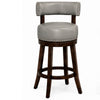 Barstool Set of 2 | Shirley 29" | PU Cushion | Gray Finish