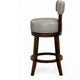 Barstool Set of 2 | Shirley 29" | PU Cushion | Gray Finish