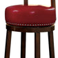 Shirley Contemporary 24’’ Barstool With pu Cushion Red Finish Set of 2 By Casagear Home FOA-CM-BR6251RD-24-2PK