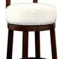 Shirley Contemporary 29’’ Barstool With pu Cushion White Finish Set of 2 By Casagear Home FOA-CM-BR6251WH-29-2PK