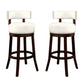 Shirley Contemporary 29’’ Barstool With pu Cushion White Finish Set of 2 By Casagear Home FOA-CM-BR6251WH-29-2PK