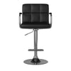 Corfu Contemporary Bar Chair With Arm Black By Casagear Home FOA-CM-BR6917BK