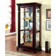 Curio Display Case | Dark Cherry Finish
