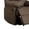 Plesant Valley Transitional Recliner Chair With Microfiber Brown By Casagear Home FOA-CM-RC6927-DK