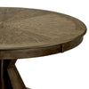 Dining Table | Round Solid Wood | Pedestal Base | Light Oak