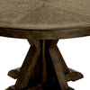Dining Table | Round Solid Wood | Pedestal Base | Light Oak