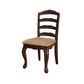 Townsville Cottage Side Chair, Dark Walnut Finish, Set of 2 By Casagear Home