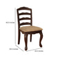 Townsville Cottage Side Chair Dark Walnut Finish Set of 2 By Casagear Home FOA-CM3109SC-DK-2PK