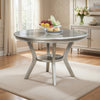 Dining Table | Amina Round Contemporary | Champagne Finish