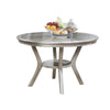 Dining Table | Amina Round Contemporary | Champagne Finish