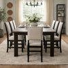 Bar Chair Set of 2 | Sania II Rustic | Ivory Linen Cream