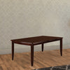 Transitional Dining Table, Espresso Brown