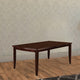Transitional Dining Table, Espresso Brown