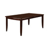 Transitional Dining Table, Espresso Brown