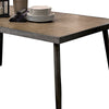 Vilhelm I Modern Gray Metal Dining Table By Casagear Home FOA-CM3360T