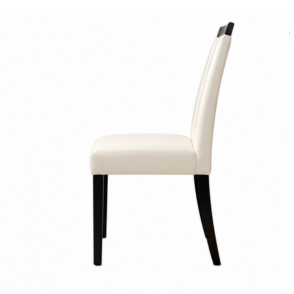 Side Chair Set of 2 | Luminar | White Cal Foam | Black Finish