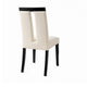 Side Chair Set of 2 | Luminar | White Cal Foam | Black Finish
