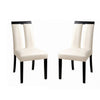 Side Chair Set of 2 | Luminar | White Cal Foam | Black Finish