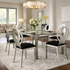Side Chair Set of 2 | Orla Contemporary | Black Microfabric Seat