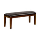 Hillsview I Transitional Style Bench , Brown Cherry By Casagear Home