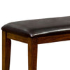 Hillsview I Transitional Style Bench , Brown Cherry By Casagear Home