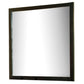 Contemporary Mirror With Wooden Frame Espresso Brown By Casagear Home FOA-CM7088M
