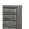 Transitional Wood Chest With 5 Drawers Gray By Casagear Home FOA-CM7302GY-C