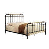 Bed | Full Size | Curved Headboard | Metal | Black Gold