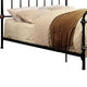Bed | Full Size | Curved Headboard | Metal | Black Gold FOA-CM7733F