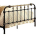 Bed | Full Size | Curved Headboard | Metal | Black Gold FOA-CM7733F