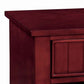 Wooden Night Stand With One Drawer And Open Shelf In Cherry Brown -CM7905CH-N By Casagear Home FOA-CM7905CH-N