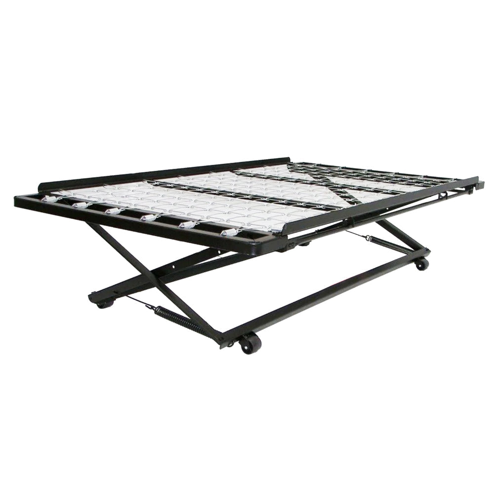 Pop Up Trundle of High Carbon Rail Steel, Black