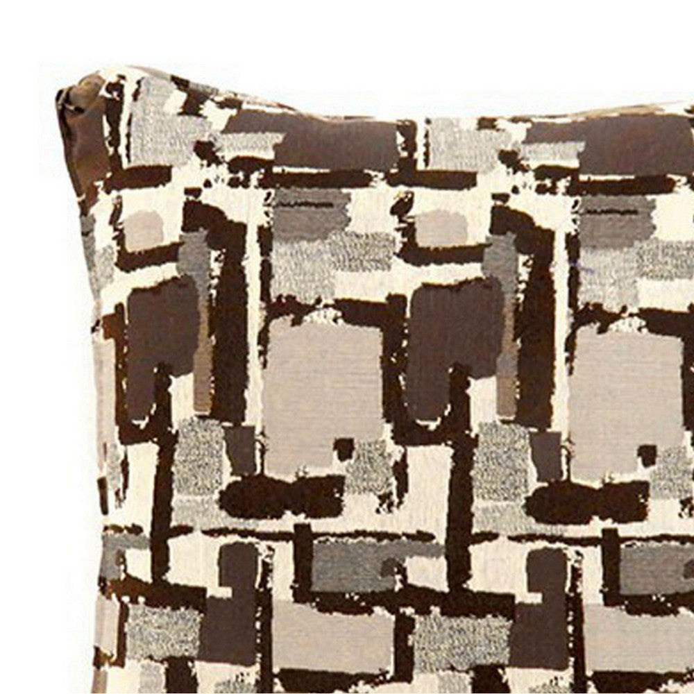 Concrit Contemporary Pillow Small Set of 2 Brown By Casagear Home FOA-PL6003BR-S-2PK