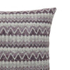 Contemporary Style Horizontally Zigzag Designed Set of 2 Throw Pillows, Purple -PL6033PR-L-2PK By Casagear Home