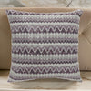 Contemporary Style Horizontally Zigzag Designed Set of 2 Throw Pillows, Purple -PL6033PR-L-2PK By Casagear Home