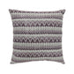 Contemporary Style Horizontally Zigzag Designed Set of 2 Throw Pillows, Purple -PL6033PR-L-2PK By Casagear Home