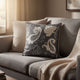 Armchair | 32" Contemporary | Geometric Fabric | Gray