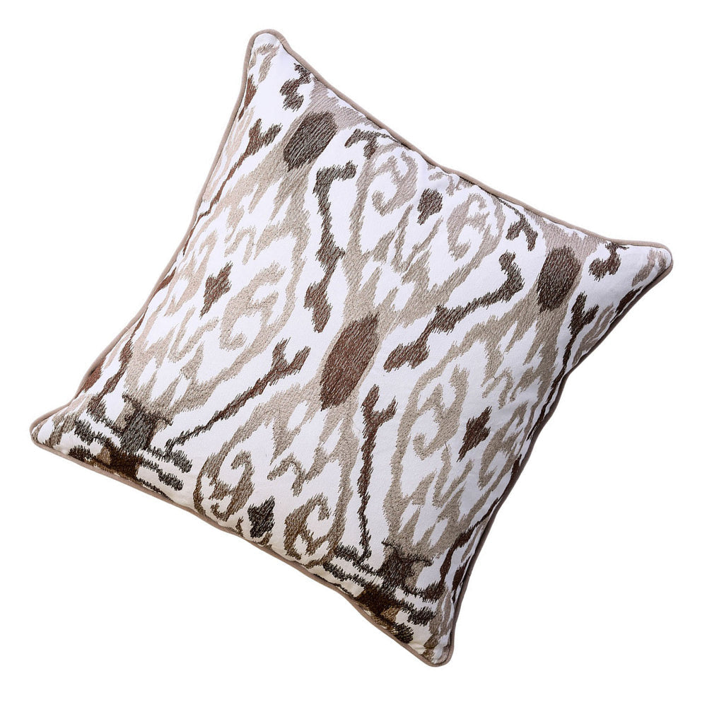 Contemporary Style Abstract Pattern Design Cotton Throw Pillow, Set of 2 By Casagear Home