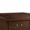 Wooden Night Stand With Curvy Handle Drawer Cherry Brown HME-2147-4