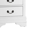 Wooden Night Stand With 2 Spacious Drawers White HME-2147W-4