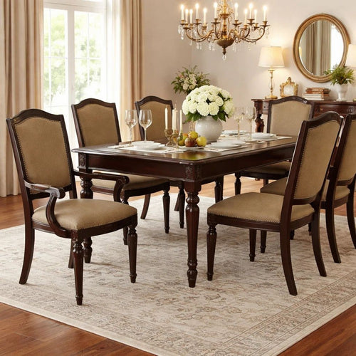 Side Chair Set of 2 | 25" | Curved Back | Vegan Faux Leather | Black