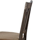 Wood Side Chair With Slightly Flared Back Legs Brown Set of 2 By Casagear Home HME-5518S