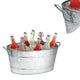 Spacious Galvanized Beverage Tub With Handles Gray - BM166870 BM166870