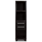 Spacious Media Tower With Drawers Brown By Casagear Home IDF-27062P